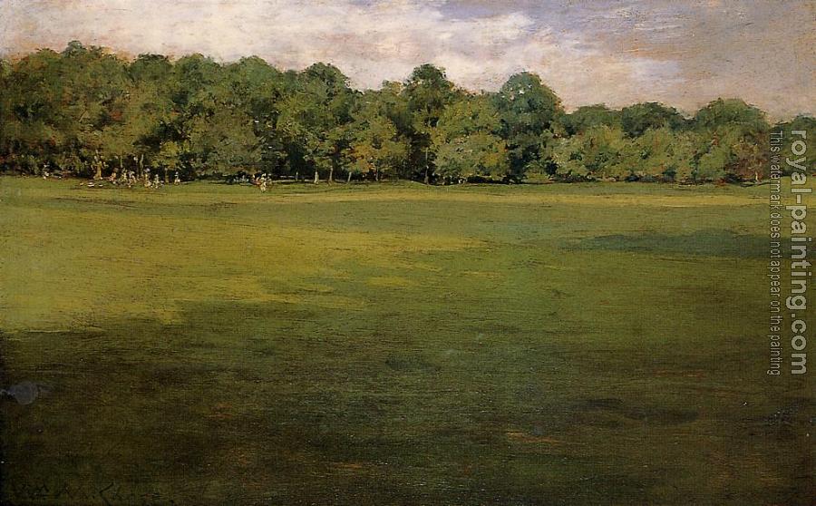 William Merritt Chase : Prospect Park aka Croquet Lawn Prospect Park